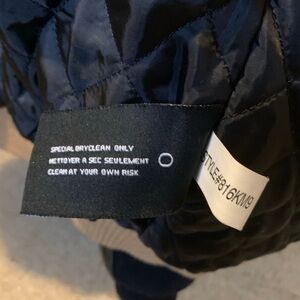 Pelle Pelle Quilted Dark Blue Trench Coat